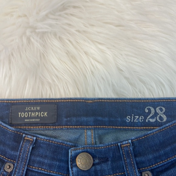 J. Crew 8” Toothpick Jeans in Classic Rinse - Picture 4 of 5